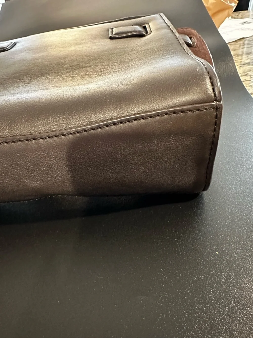 Michael Kors Hamilton Traveler crossbody bag w/Calf Hair and Leather - Picture 7 of 13